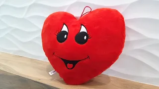Мягкая игрушка Подушка сердце девочка 34см (4102)