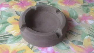 How to make round concrete cigarrete ashtray?(DIY) Do it yourself , Paano gumawa ng concrete ashtray