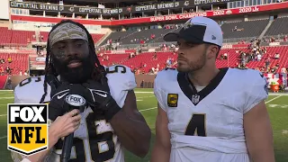 'Today we said enough' — Demario Davis and Derek Carr on Saints' win over Buccaneers