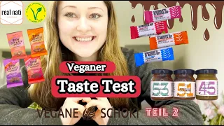 Sooo lecker!😍 VEGANE Schokoladen & Aufstriche 🍫🌱 TASTE TEST Teil 2