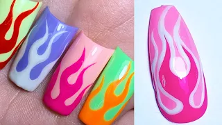 Flame Nail Design Tutorial | EASY Design! | Holliebedsbeauty