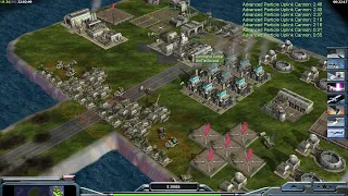 USA Super Weapon [Shockwave Mod] 1 v 5 Hard China Tank | Command & Conquer Generals | First Game