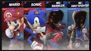 Super Smash Bros Ultimate Amiibo Fights  – Request #13947 Mario & Sonic vs Brawler & Swordfighter