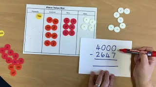 Intervention - Subtraction with regrouping (4 digit numbers)