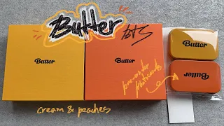 ✿ распаковка BTS butter ✿ cream & peaches ver.