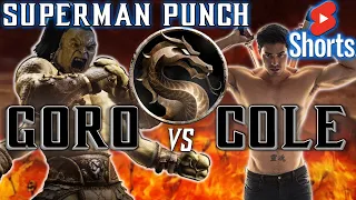 Superman Punch FINALLY Done Right! Cole Young vs Goro Fight Scene in Mortal Kombat 2021