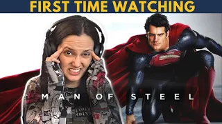 Marvel Fan DIVES INTO DC Universe ! MAN OF STEEL Movie REACTION | First Time Watching