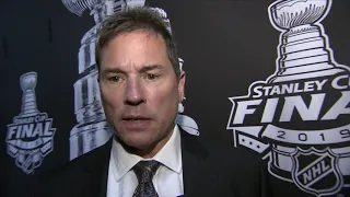 Jack Edwards chats with Bruce Cassidy following Bruins Game 5 loss