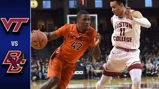 Virginia Tech vs. Boston College Men's Basketball Highlights (2016-17)