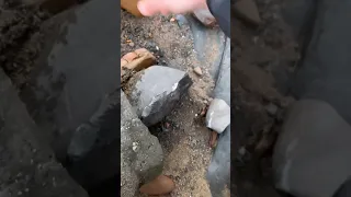 Huge Boulder Cracked Open To Reveal Ammonite