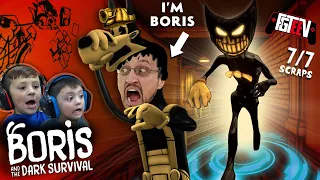 BORIS & THE DARK SURVIVAL!  RUN from the INK DEMON! (FGTEEV x NEW Bendy Game Ending)