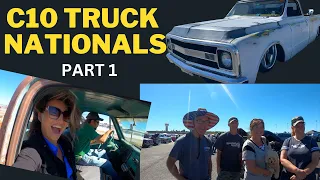 C10 TRUCK NATIONALS 2022 PART 1 PATINA ON THE AUTOCROSS RACEWAY! CHEVROLET PICK UPS TRUCK EVENT