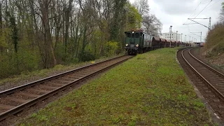 DR-Baureihe E 77 (E 77 10) Fotogüterzug zum 9. Dresdener Dampflokreffen 2017 - Dresden-Plauen
