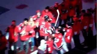 Ottawa Senators 2012-13 Home Opener Player Introductions and Hélène Campbell Ceremonial puck drop