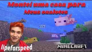 Minecraft Tutorial - criando uma casa para o meu Axolote