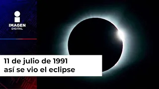 El tiempo se detuvo; así se vio el eclipse total de 1991 en México