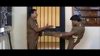 Devaraj Killed Inspector Saikumar In Police Station | Circle Inspector Kannada Movie Best Scenes