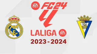 Real Madrid vs Cadiz | Estadio Santiago Bernabéu | 2023-24 La Liga | EA FC 24