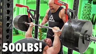 500LB BENCH PRESS WITH NICK BEST!