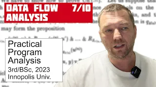 PPA 7/10: Data Flow Analysis [program analysis crash course]