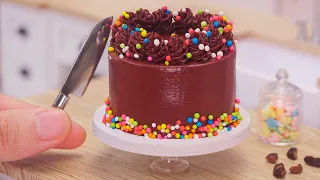 Satisfying Miniature Chocolate Fudge Cake Tutorial #3 - Best Of Ideas Decorating Cake | Mini Bakery