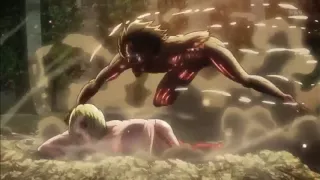 【進撃の巨人】Shingeki no Kyojin HD (EPISODE 24) - Eren Titan Transformation vs Annie Scene (AMV