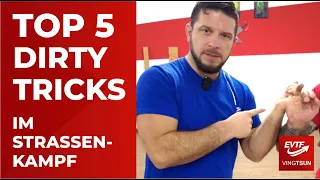 😈👊 Top 5 Dirty Tricks im Straßenkampf! Selbstverteidigung auf der Straße 😃💪