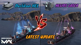 Free Oerlikon HEL vs Helios Laser Air Defense Test | Modern Warships