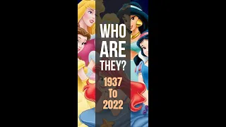 About the disney princesses.. The Evolution of  Disney princesses from 1937 to 2022 #shorts #facts