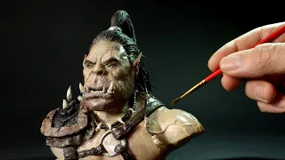 Sculpting Orc leader of the tribe (WOW) - Diorama / Polymer Clay / Resin Art