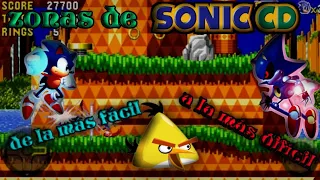 Top zonas de Sonic cd, de la más fácil, a la más dificil