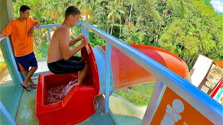 Free fall Water Slide at Parque Aquático Cascanéia