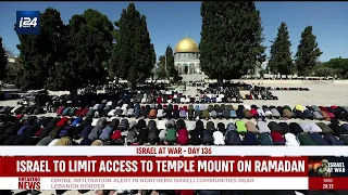 Israel to limit access to Temple Mount during the holiday of Ramadan