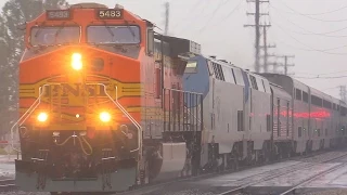 BNSF Rescues Amtrak Southwest Chief & MORE !!! January 10th, 2015