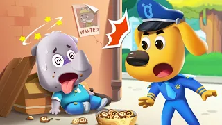 Don't Take Food From Strangers | Safety Cartoon | Kids Cartoon | Sheriff Labrador | BabyBus