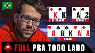 Os FULL HOUSES mais INCRÍVEIS! ♠️ PokerStars Brasil