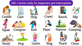 300 + Actions verbs for beginners | Daily Use English Vocabulary | Body Movement | Action verbs