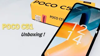 POCO C51 : (4GB/64GB) - Unboxing !