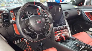 REMOVAL AND INSTALLATION TUTORIAL OR GUIDE ON FOR GTR R35 TESLA STYLE SCREEN 14.5 INCHES