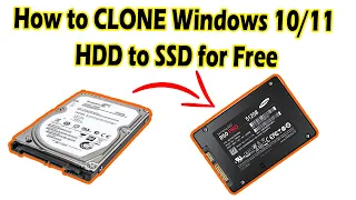 How to CLONE Windows 10/11 HDD to SSD for Free |  How to Clone HDD to SSD | Hindi Urdu