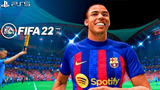 FIFA 22 PS5 | Barcelona Vs Liverpool Ft. Lewandowski, Nunez, Kounde, | UEFA Champions League | 4K