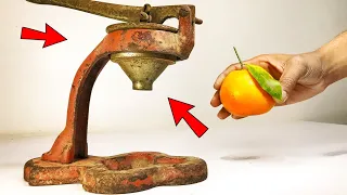 Rusty Hand Press Juicer Machine - Restoration