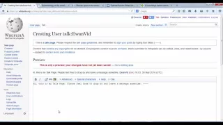 Editing Wikipedia: Communicating with others using the Talk page and Help Desk