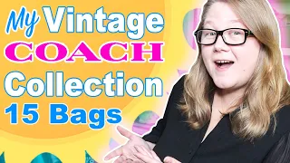 Revealing My Entire VINTAGE COACH Collection: 15 Bags from 1966-2004 || Autumn Beckman