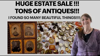 Huge Two Part Estate Sale! Tons of Antiques!! I found so many beautiful things!!