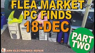 I spent €100 on Old Computers at the Flea Market 18th Dec - Can I Make Any Money? Part 2.