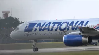 National Airlines Boeing 757 Full Departure at RAF Lakenheath!!!