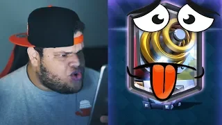 REAÇÕES ENGRAÇADAS AO GANHAR SPARKY (CARTA LENDÁRIA) NO CLASH ROYALE