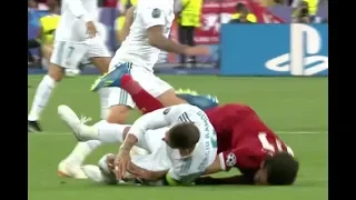 Sergio Ramos awful Tackle to Mo Salah in Champions League Final