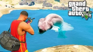 ОТКУДА ВЗЯЛСЯ ЭТОТ СТРАШНЫЙ МОНСТР РЕАЛЬНАЯ ЖИЗНЬ В ГТА 5 МОДЫ! GTA 5 ОБЗОР МОДА ГТА ИГРА